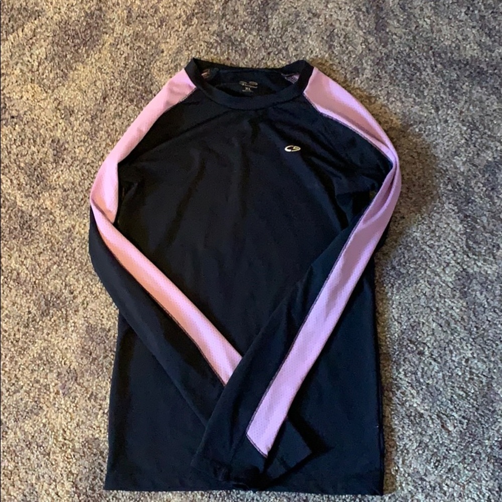 Long sleeve athletic shirt Girls